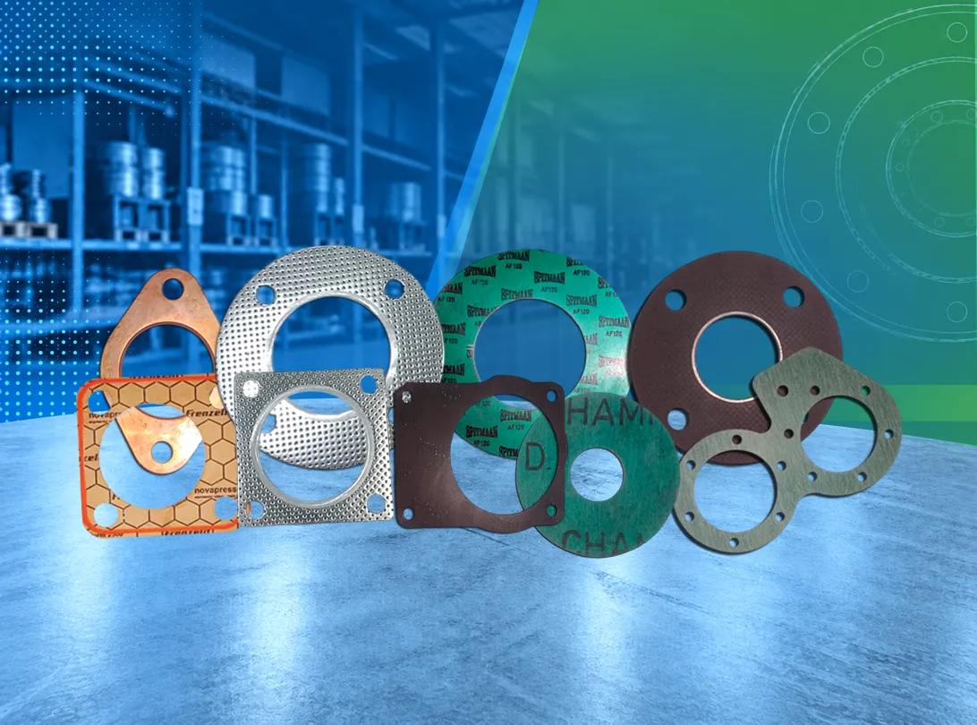 Soft cut gaskets in graphite, non-asbestos and copper manufactured by Hindustan Gaskets